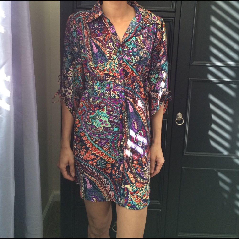 Yumi Kim floral button up dress